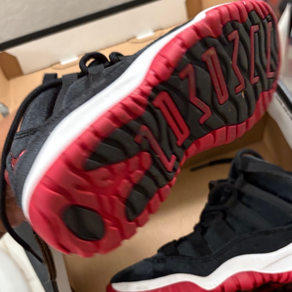 Jordan Kids Sneakers Black Red White